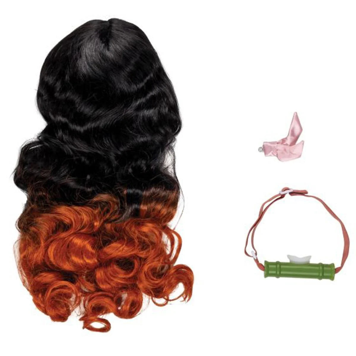 Nezuko Kamado - Demon Slayer - Cosplay Accessory Set (Hair clip, Hair wig & Mouthguard)