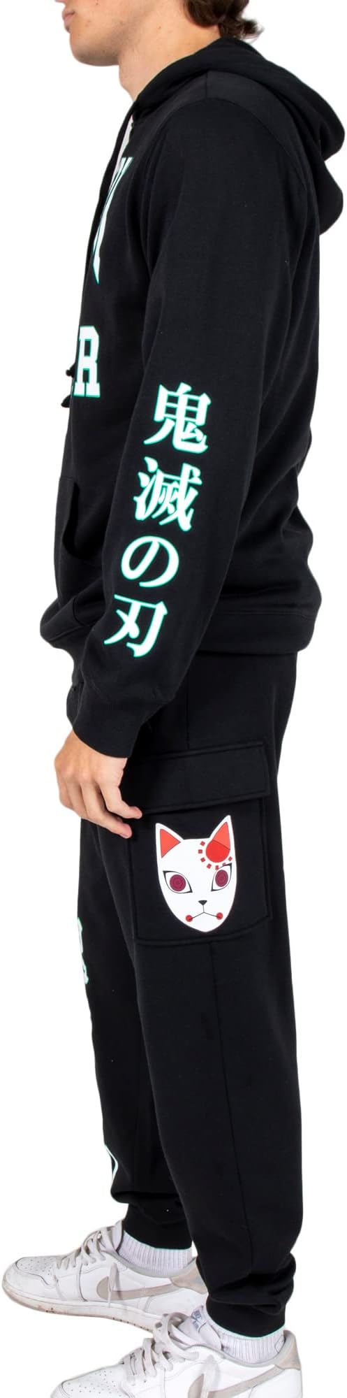 Fox Mask Kanji - Demon Slayer - Hoodie & Joggers Set