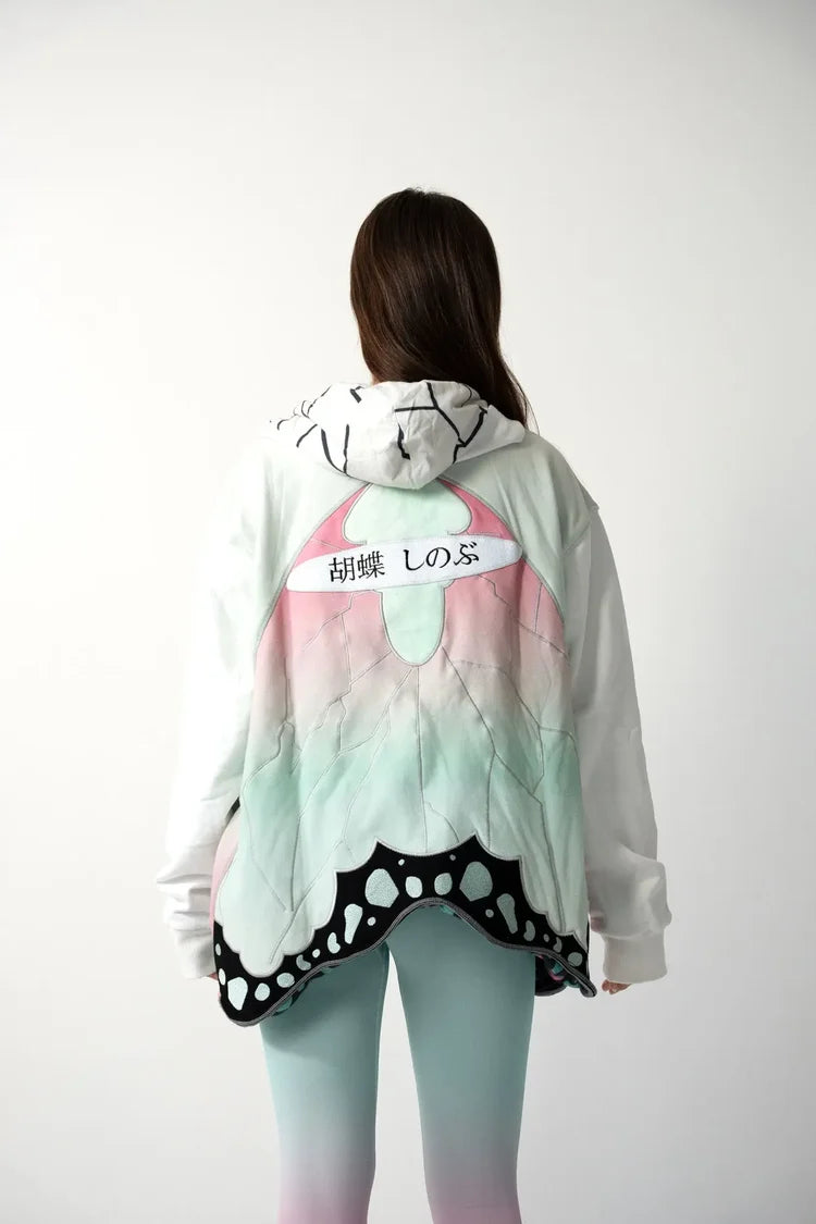Shinobu Kocho - Demon Slayer - Embroidered Hoodie