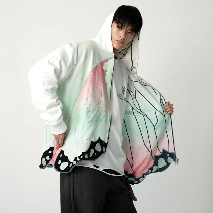 Shinobu Kocho - Demon Slayer - Embroidered Hoodie