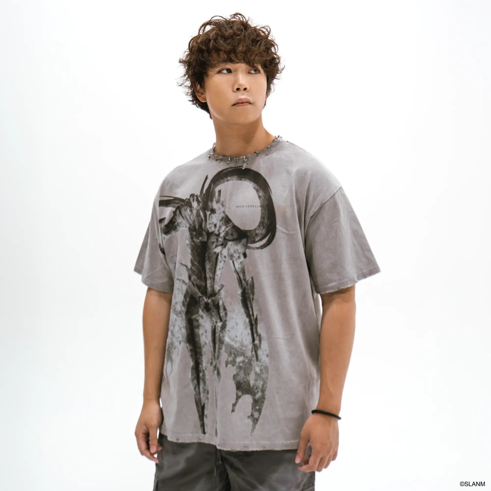 Igris - Solo Leveling - Acid wash pierced T-shirt