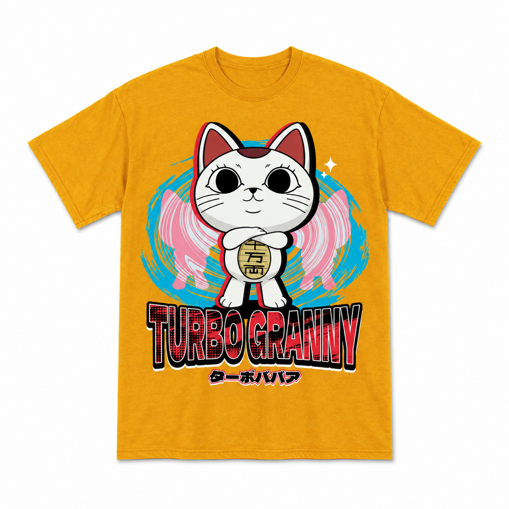 Turbo Granny - DAN DA DAN - Gold SD Art T-Shirt