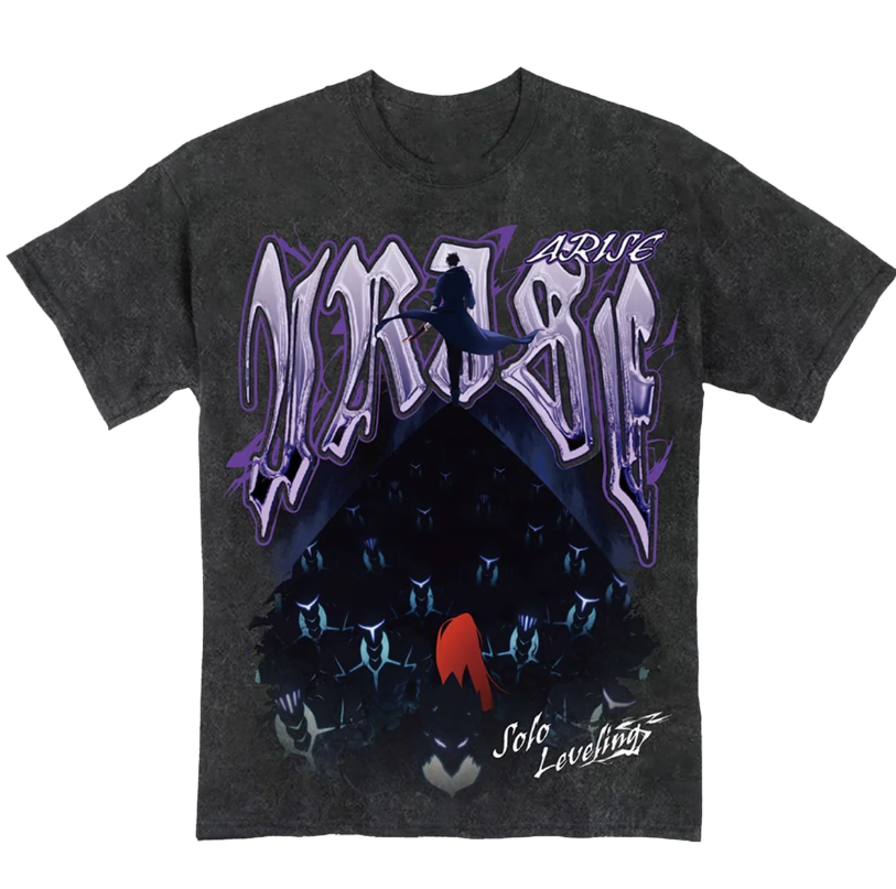 Sung Jinwoo - Solo Leveling - Arise Mineral Wash T-Shirt